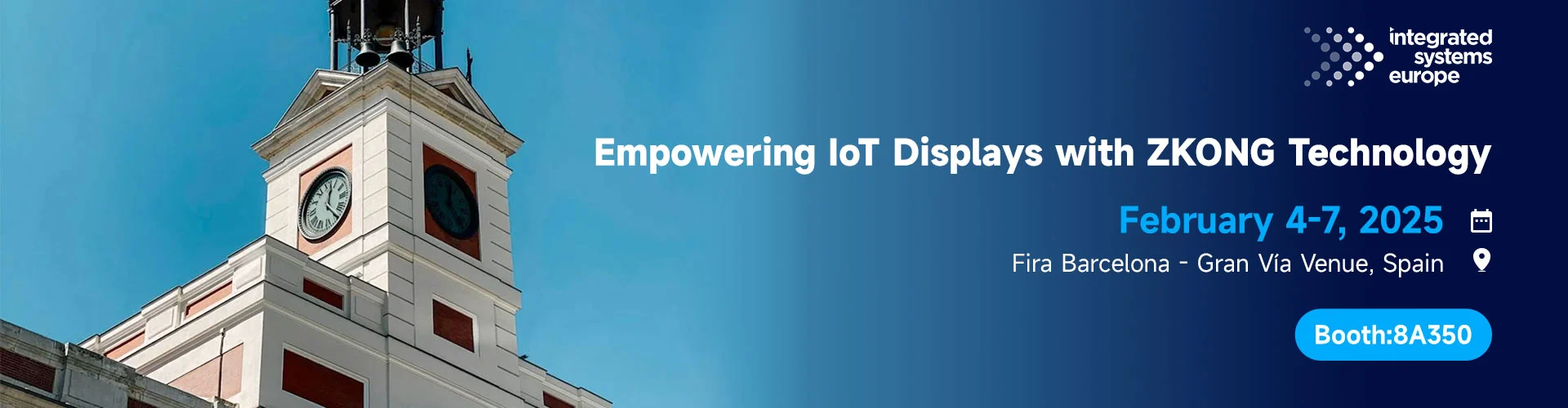 See ZKONG at ISE 2025 – Revolutionizing Smart Displays!